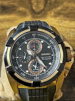 Seiko Velatura Chronograph SNAE76 Men's Watch / Pristine • $199