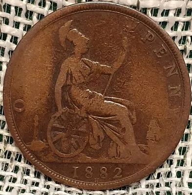 1882H Victoria One Penny Coin  • £4