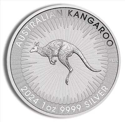 2024 1 Oz Australian .9999 Fine Silver Kangaroo $1 Coin BU - In Stock • $34.44