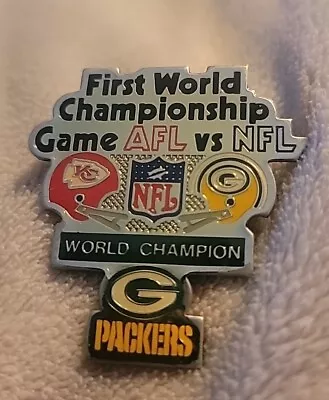 First World Championship Game AFL Vs NFL Chiefs Packers Super Bowl I Pin • $15