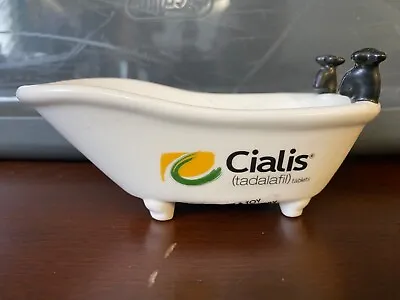 Free Shipping…cialis Advertising Promotional Ceramic Bath Tub • $24