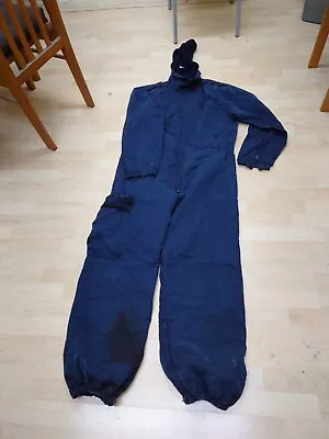 £14 • Buy Ladies Or Mens Ex Police Use Navy Blue Colour With Hood Boilersuit Or Overalls.