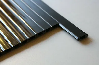 Tambour Door Slats 750mm Or 1500mm Black Or Silver Campervan Furniture • £4.75