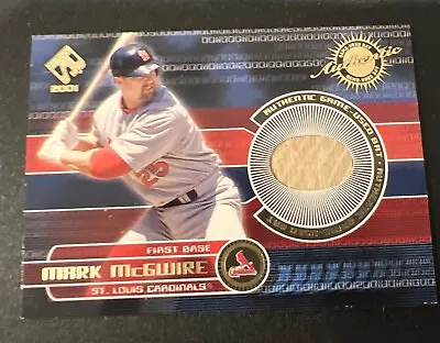 2001 Pacific PS Authentic Game Used Bat Mark McGwire Rare Baseball Card #145 • $40.99