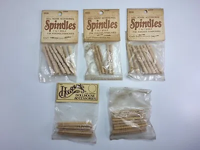 Vintage Houseworks Dollhouse Miniature Turned Spindles #7019 & #6525 Lot Of 5 • $22.49