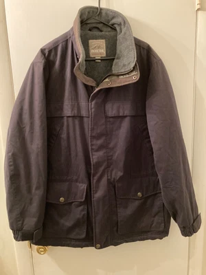$29.99 • Buy Vintage Men’s Pacific Trail Jacket - Size Large Dark Blue Gray Fleece Lined