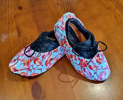 Handmade Bowling Shoe Covers - Flamingos (Extra Large) • $30