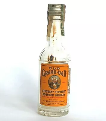 Old Grand Dad Miniature Bottle Kentucky Whiskey Maryland Tax Stamp Empty Vtg  • $21.99