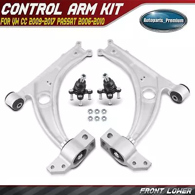 4x Front Control Arm & Ball Joint For Volkswagen CC 2009-2017 Passat 2006-2010 • $117.99