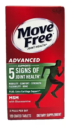 Schiff Move Free Joint Health Advanced 120 Coated Tablets Cartilage Support NEW • $16.99