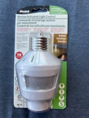 Westek Motion Activated Light Control MLC9BC 360 Degree Screw-In White • $17.97