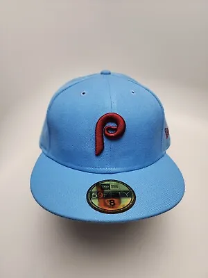 Vintage New Era Fitted Philadelphia Phillies Baseball Hat Cap Size 8  • $24.90