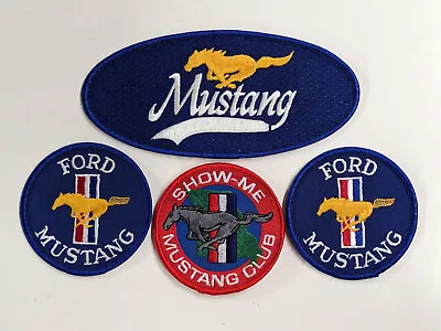 4 Diff. Ford Mustang Iron On Patches • $9.95