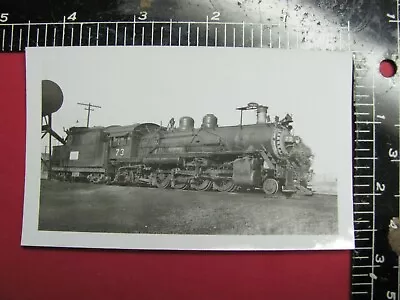 B&w Photo Midland Valley Railroad 2-8-2 Locomotive #73 Ft Smith Ar Water Tank • $9.99