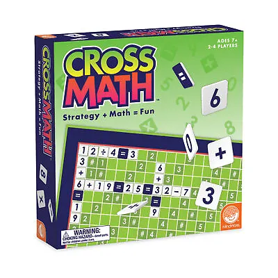 New - MindWare CrossMath - Ages 7+ | 2-4 Players • $21.95