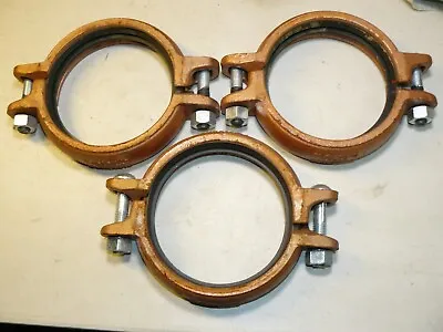 Lot Of Three Victaulic 6-607 Couplings With Gaskets • $100