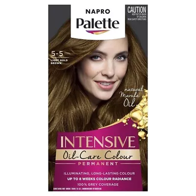 Schwarzkopf Napro Palette Hair Dye Colouring 5.5 Light Gold Brown Colour • £13.67