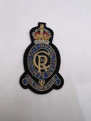 Royal Horse Artillery Embroidered Bullion Wire Blazer Badge King’s Crown • £11.99