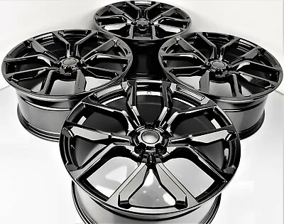 22  Wheels Fit Range Rover Land Rover 5x120 SVR Style Gloss Black Rims Set 4 • $1191