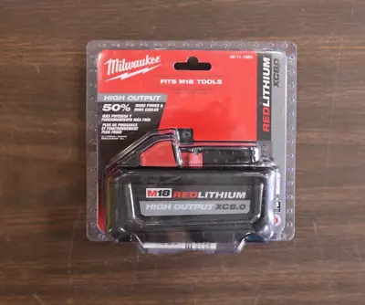 Milwaukee 48-11-1880 M18 RedLithium High Output XC8.0 Battery - NEW! • $82.99