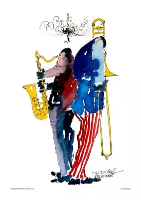  Uptown Brass  A Jazz-themed Print By Leo Meiersdorff® • $80