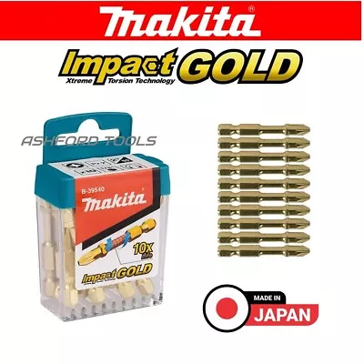 Makita Screwdrivers Bit Set 10pcs Impact Gold Torsion 50mm Driver 2  • £17.61