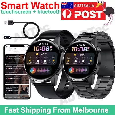$59.95 • Buy Waterproof Bluetooth Smart Watch Heart Rate Fitness Tracker For IPhone Android