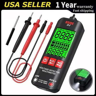 A1 Automatic Digital Multimeter Non-Contact Voltage Detector With Test Leads Kit • $18.88