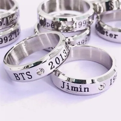 Korean Style Ring New BTS Birthday New Stainless Ring League Peripheral Youth • $5.89