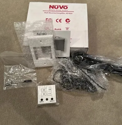 Nuvo NV-WA40W-AMP-DC Wall-Mounted Amplifier - New In Box.  Super Useful Amp! • $130