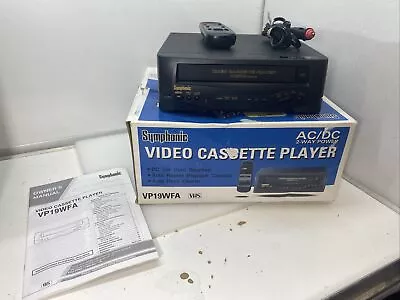 Symphonic VP-19WF VHS VCR Tape Player Compact Design W/ Remote Manual Box • $49.50