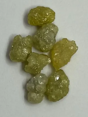 3.30 Carats Yellow Natural Uncut Raw ROUGH DIAMONDS For Gift • £42