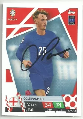 Cole Palmer - CHELSEA & ENGLAND - Signed Euro 2024 Match Attax Card • £8.50