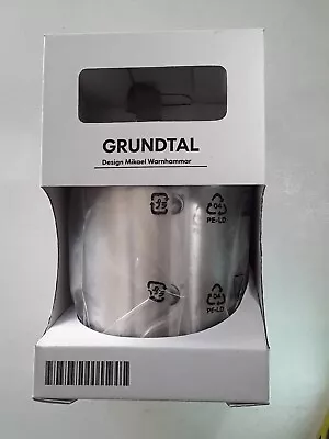 Ikea GRUNDTAL 102.020.88 Hanging Kitchen Cutlery/Utensil Holder Stainless Steel • £47.50