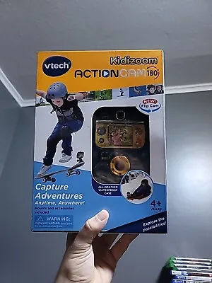 VTECH Kidizoom Action Cam NEW Kids Video Camera W/ Waterproof Case - Black 180° • $21.69