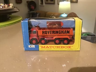 Lesney Matchbox K-1 King Size Hoveringham Tipper NEAR MINT 1964 • $27