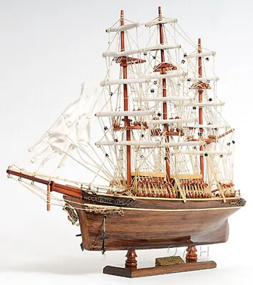 The Cutty Sark 1869 Wooden Tall China Clipper Ship Model 22  Fully Built New • $260.39
