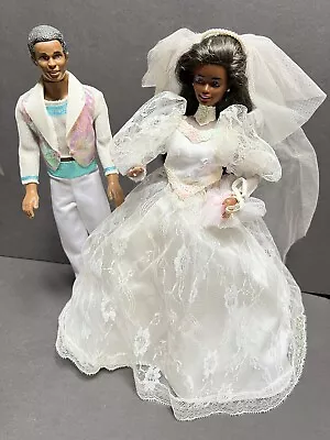 Barbie 1989 Wedding Fantasy And My First Ken 1992 • $18.99