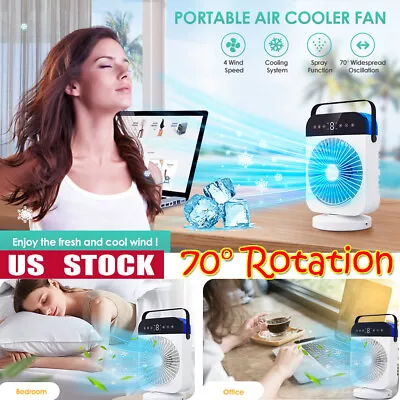 Evaporative Portable Air Cooler Fan Mini Air Conditioner Bedroom Office Cooling • $40.29