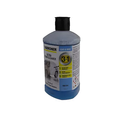 Karcher 3 In 1 Ultra Snow Foam Car Cleaner Detergent Car Shampoo Valeting 1 L • £9.95