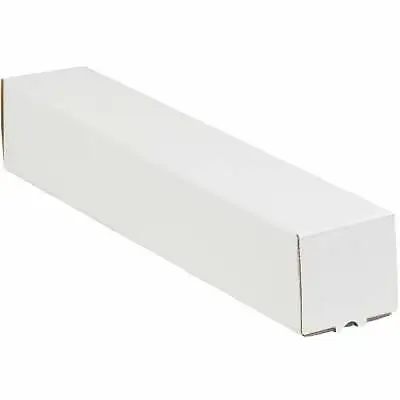 MyBoxSupply 3 X 3 X 30  White Square Mailing Tubes 25 Per Bundle • $43.99