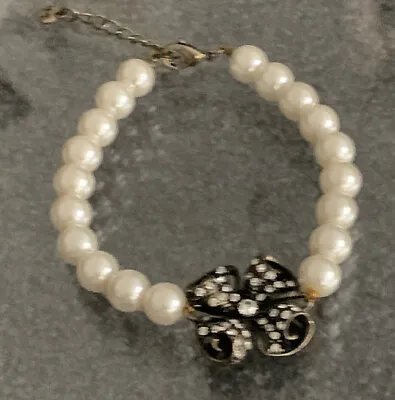 Martine Wester - Bead Style Pearls With Diamanté Bracelet • £9.50