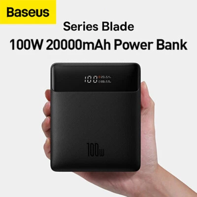 $95.99 • Buy Baseus 100W Power Bank Type C Fast Charging Powerbank Portable External Battery