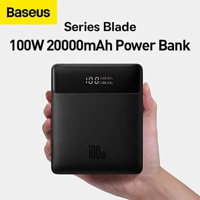 Baseus 100W Power Bank Type C Fast Charging Powerbank Portable External Battery • $66.29