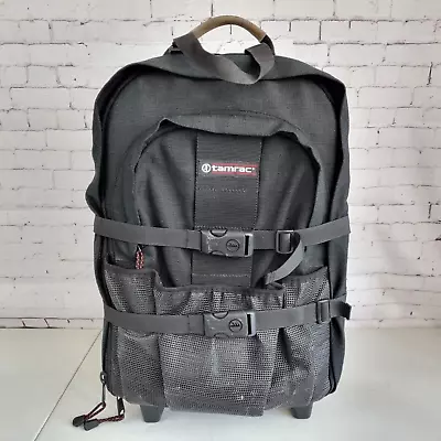 Tamrac Camera Bag Wheeled Upright Rolling Luggage Converts Into Backpack Wheels • £59.99