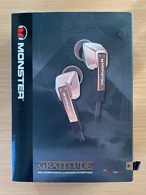 Monster Gratitude Gold In-Ear Headpones • $100