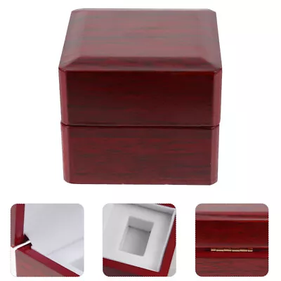 Ring Box Mens Rings Golf Ball Display Case Wooden Cabinet • $19.83