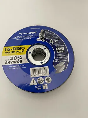 Avantipro Metal Cut-off Discs 15 Pack 4.5  Brand New Pbd045063115f • $15.99