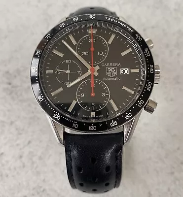 Tag Heuer Carrera CV2014-0 Automatic Cal.16 Swiss Chronograph Date Watch • £1500