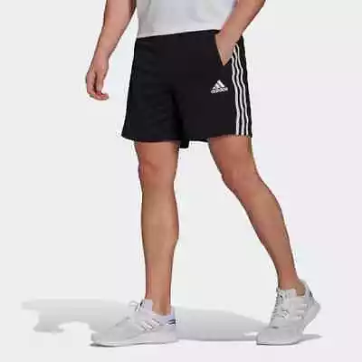 Adidas Men's Designed 2 Move 3-Stripes Zip Pocket Shorts GM2127 • $29.99